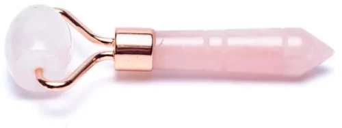 Ρολό για μασάζ προσώπου από Ροζ Χαλαζία Anti-Aging Face Roller Rose Quartz