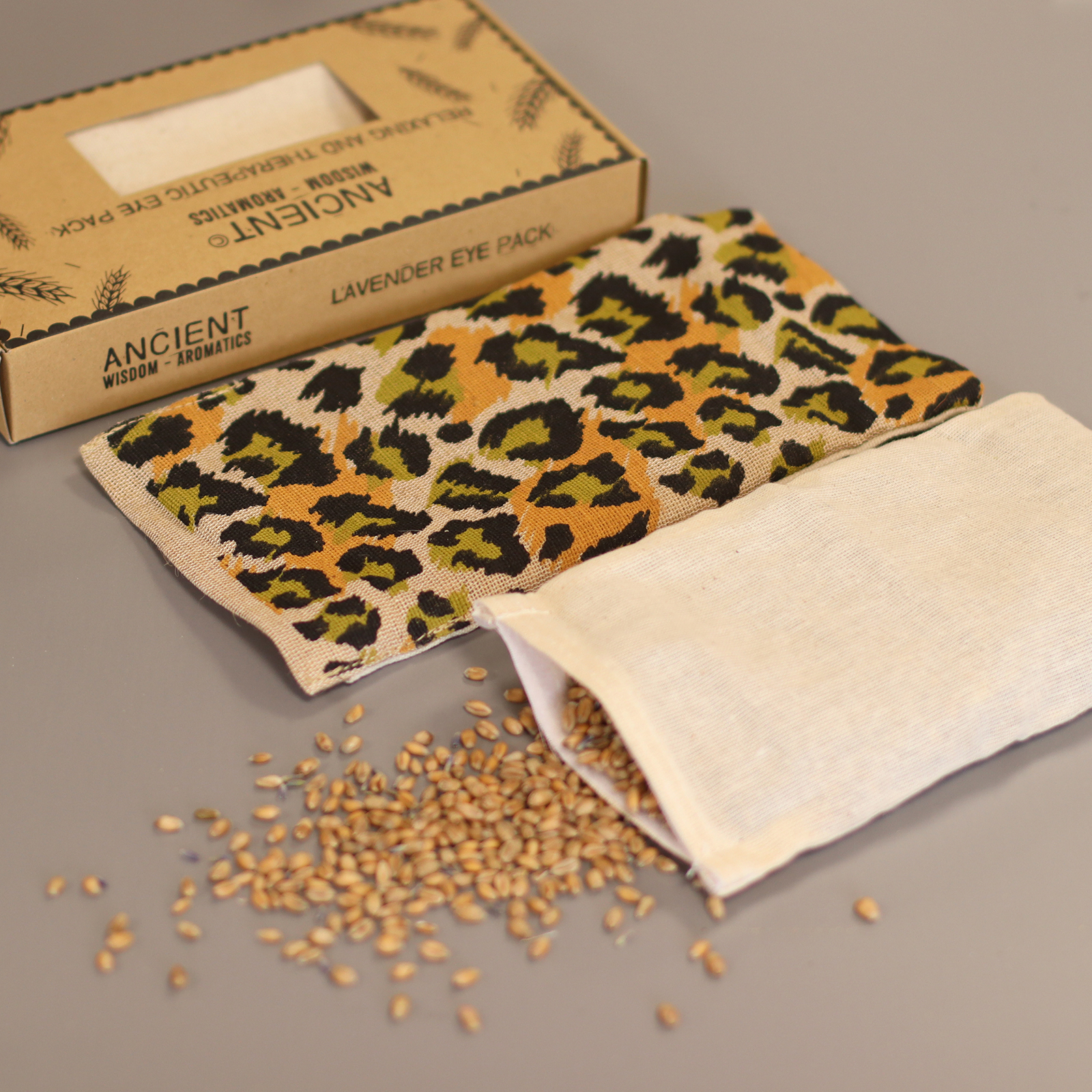 Μαξιλάρι Ματιών Λεβάντας - Lavender Natural Cotton Eye Pillow Night Leopard