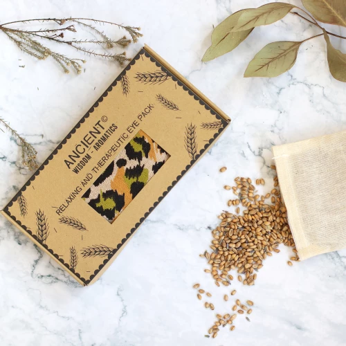 Μαξιλάρι Ματιών Λεβάντας - Lavender Natural Cotton Eye Pillow Night Leopard