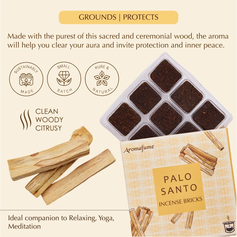 Αρωματικά Τουβλάκια Θυμιάματος Palo Santo Incense Bricks