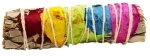 White Sage Smudge 7 Chakra Stick - Ραβδί Θυμιάματος Λευκό Φασκόμηλο με Ροδοπέταλα