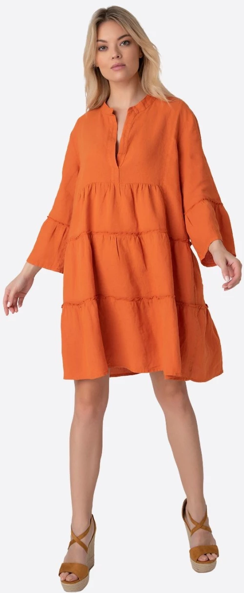 Φόρεμα Boho Πορτοκαλί