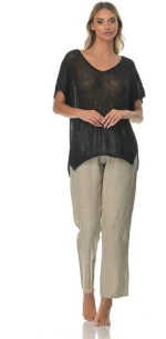 Μπλούζα Γυναικεία V Sweater Μαύρη