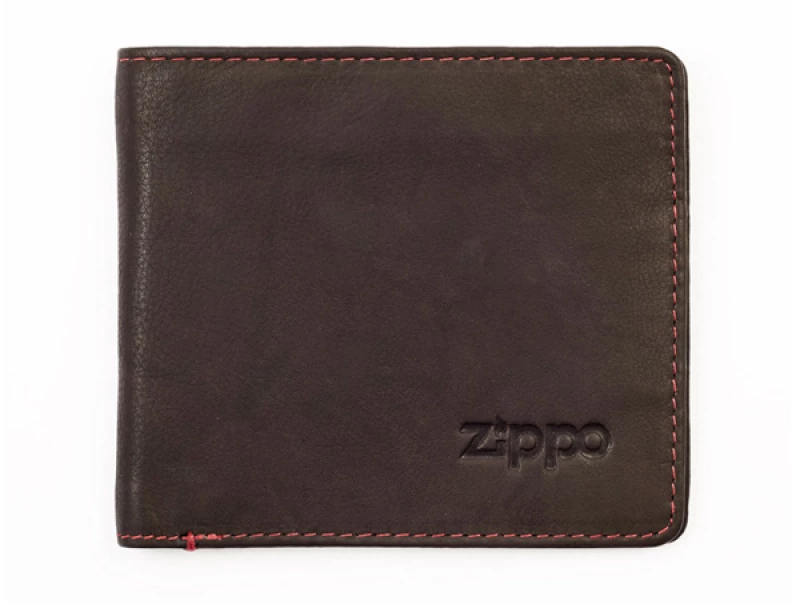 ΑΝΔΡΙΚΟ ΔΕΡΜΑΤΙΝΟ ΠΟΡΤΟΦΟΛΙ ZIPPO 2005116 - ΜΟΚΑ
