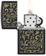 ZIPPO ΑΝΑΠΤΗΡΑΣ ΛΑΔΙΟΥ ΑΝΤΙΑΝΕΜΙΚΟΣ GOLDEN FLORAL DESIGN - 48152