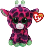 TY Beanie Boos Gilbert Χνουδωτό Καμηλοπάρδαλη Ροζ Και Μωβ 70εκ