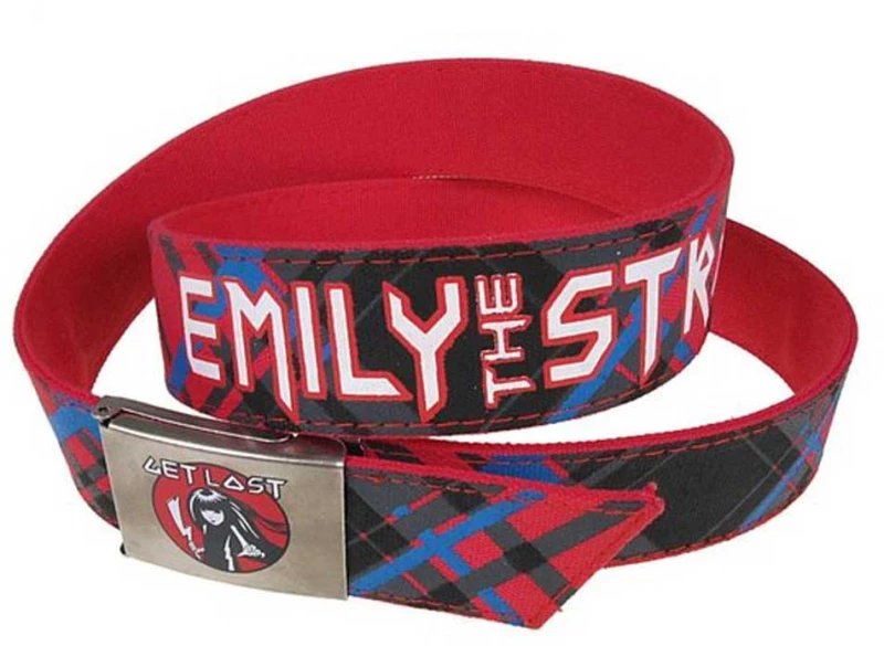 Ζώνη Emily The Strange Belt Get Lost Red