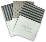 Σεντόνια King size σετ 4τμχ 290x270cm Otto almas striped - puncte Ανθρακί