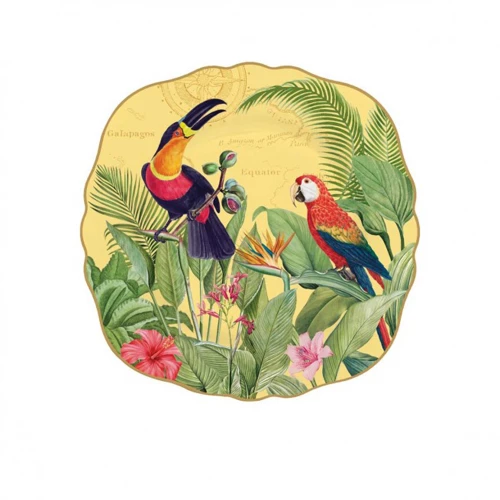 Πιάτο Γλυκού Πορσελάνης 20cm Exotic Paradise Marva 1176EXPA