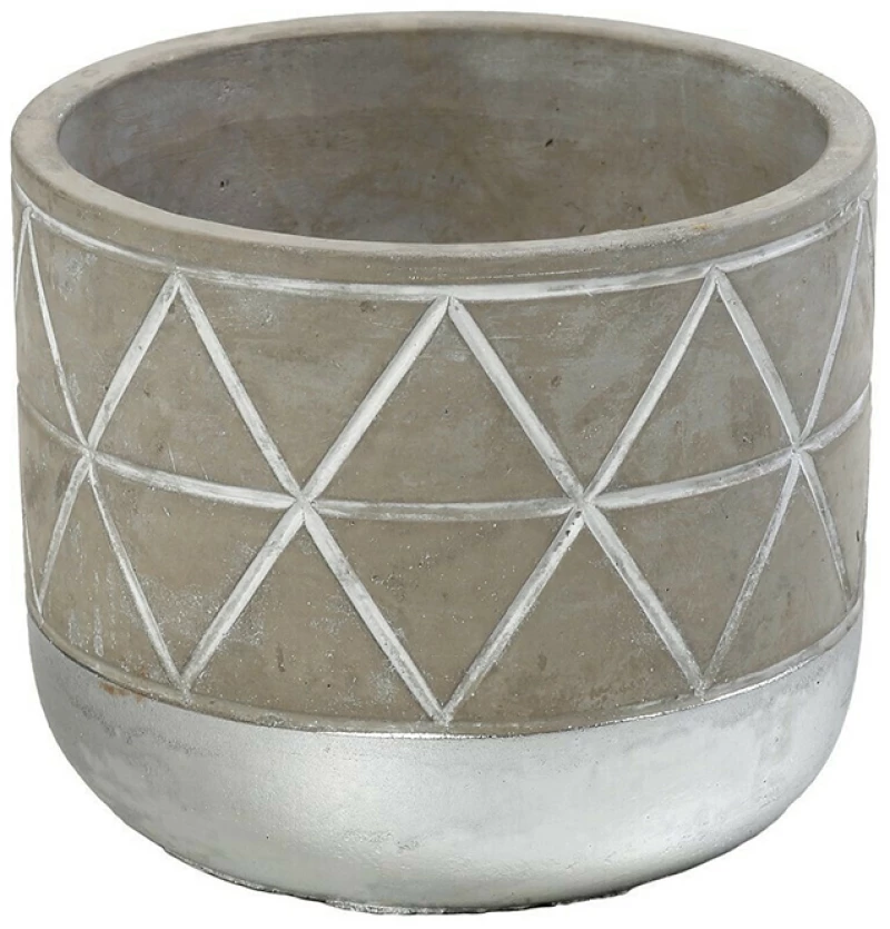 Κασπώ από τσιμέντο Γκρι Ανοιχτό 19,5x19,5x13cm Espiel JOE314