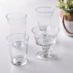 Ποτήρι ουίσκυ γυάλινο με φύλλα MSA Collection 20-46-767