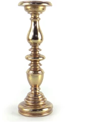 Κηροπήγιο πολυρεζίνης αντικέ χρυσό 10x110x31cm Homeguru MH450 25180