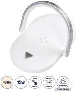 GloboStar ECLIPSE 76559 Μοντέρνο Επιτραπέζιο Φωτιστικό Πορτατίφ LED 15W 230V 4500K - Λευκό