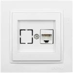 ΣΕΤ ΠΡΙΖΑ DATA RJ45 CAT6 ΛΕΥΚΟ DESPINA - MONO ELECTRIC (505-001936125)
