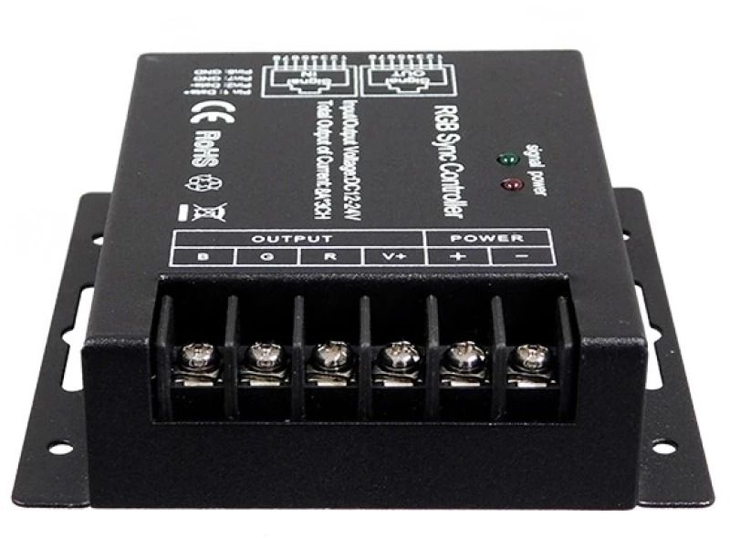 GloboStar 73410 Ασύρματος LED RGB Controller με Χειριστήριο Αφής RF SYNC 12V (288w) - 24V (576w)