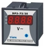 ΒΟΛΤΟΜΕΤΡΟ ΠΙΝΑΚΑ ΨΗΦΙΑΚΟ 72x72 3Φ 0-500V AC (1 ένδειξης) DP3-72-S