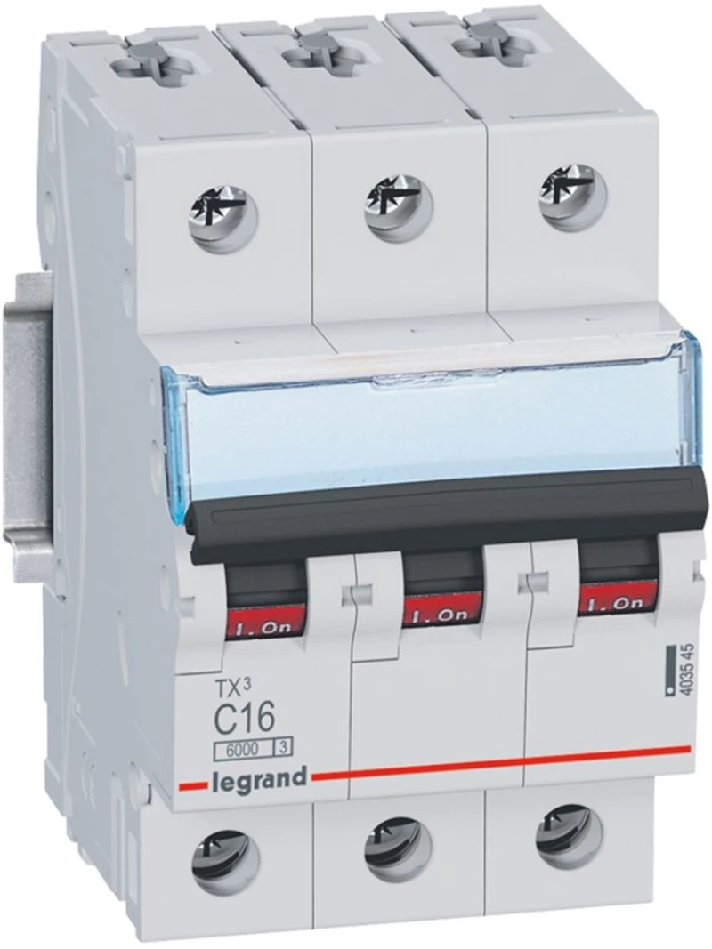 TX3 ΑΣΦΑΛΕΙΑ 6kA ΤΥΠΟΥ C 3Π 25Α - (403547) Legrand