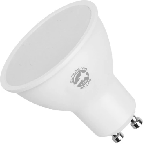 Λάμπα LED Σποτ GU10 8W 230V 760lm 120° Θερμό Λευκό 3000k GloboStar 60104