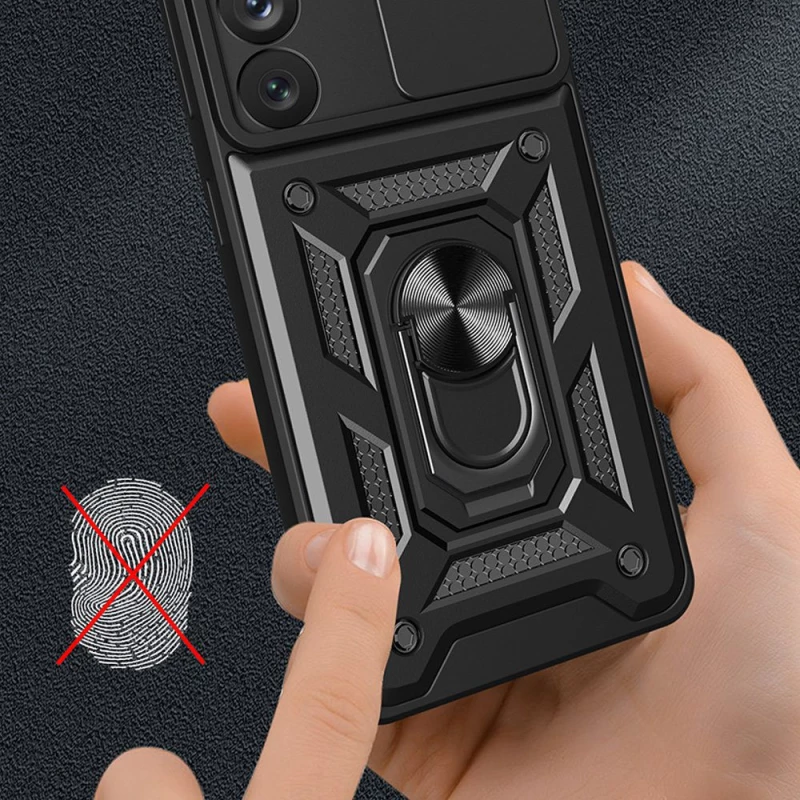 Hybrid Armor Camshield case θήκη για Samsung Galaxy A54 5G armored case with camera cover black*