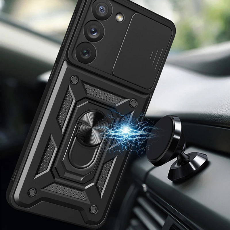 Hybrid Armor Camshield case θήκη για Samsung Galaxy A54 5G armored case with camera cover black*