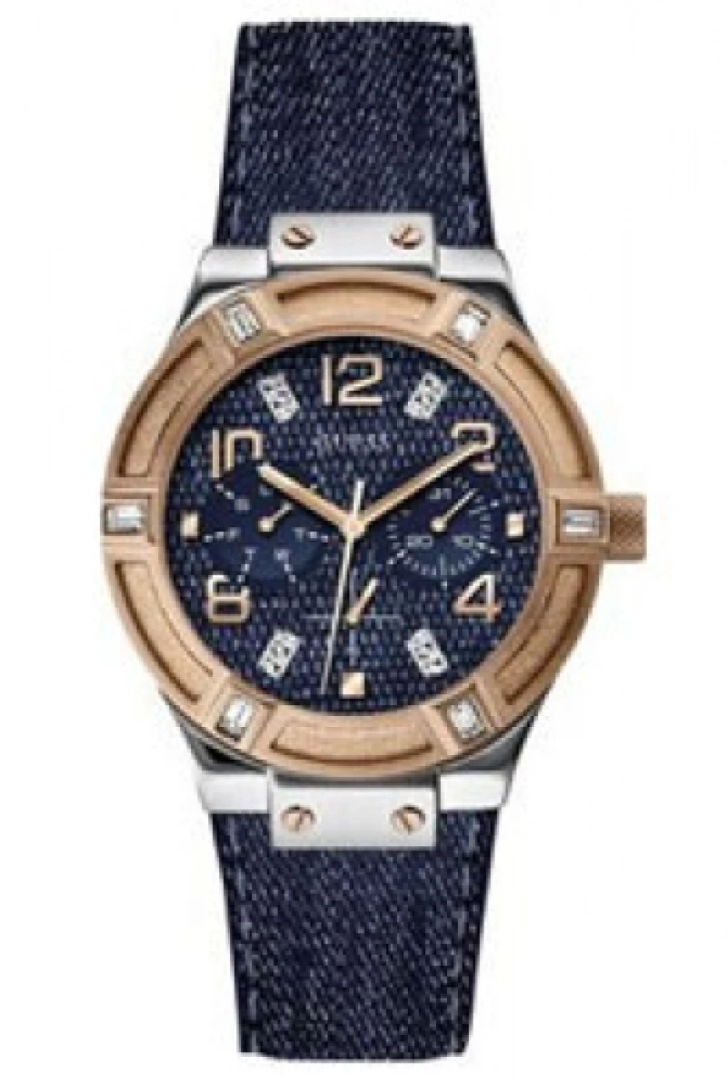 GUESS Crystal Blue Fabric Strap W0289L1