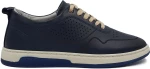 Ανδρικά Δερμάτινα Sneakers - MA28455F - Μπλέ