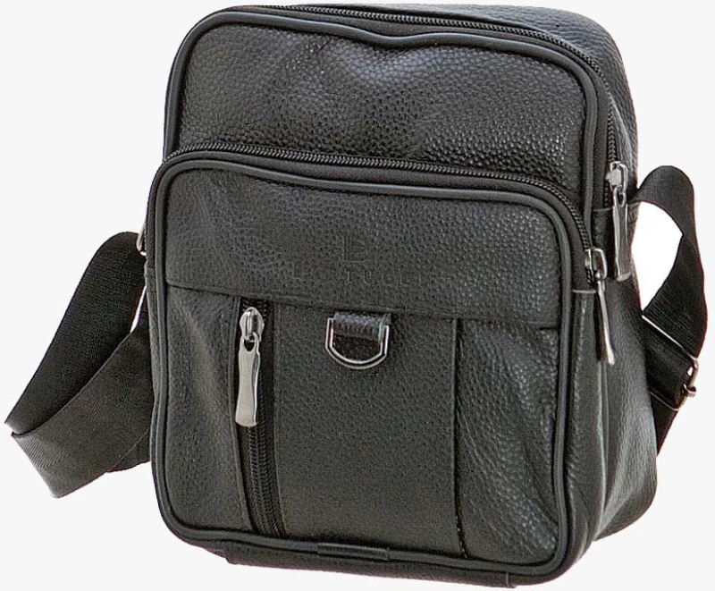 Δερμάτινη Τσάντα Ταχυδρόμου (718-110603-black)