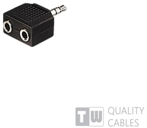 ΑΝΤΑΠΤΟΡΑΣ ΤΥΠΟΥ Υ ΚΑΡΦΙ 3.5mm  ΑΡΣ ΣΕ 2 ΚΑΡΦΙ ΘΥΛ TrustWire (15099)