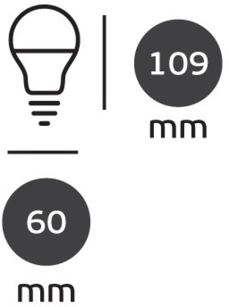 Λάμπα led κοινή 11W E27 4000K 180o 1055lm - Vk (VK/05054/E/C)