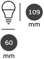 Λάμπα led κοινή 11W E27 4000K 180o 1055lm - Vk (VK/05054/E/C)