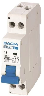 ΑΥΤΟΜΑΤΑΚΙ ΜΟΝΟΠΟΛΙΚΟ 2X25A 1P+Ν 3kA GACIA - (500-42324)