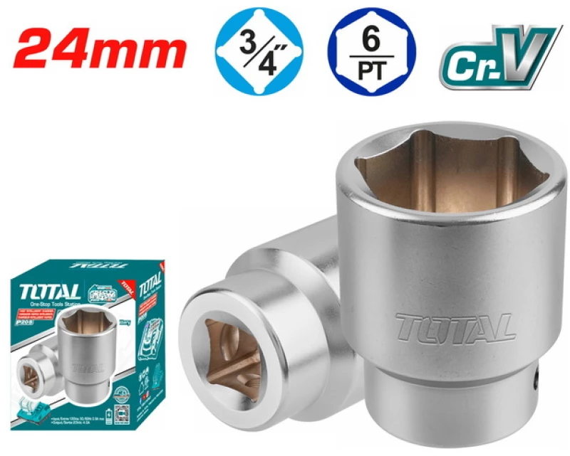 TOTAL ΕΠΑΓΓ. ΚΑΡΥΔΑΚΙ ΕΞΑΓΩΝΟ 3/4" - 24mm (THHAST34241)