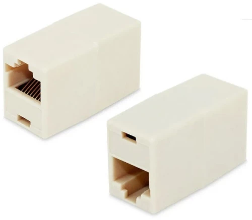 Μούφα RJ45  Θηλυκό σε RJ45 Θηλυκό Εξάρτημα UTP (Λευκό) (OEM)