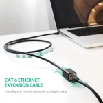 UGREEN NW112  Καλώδιο Επέκτασης Δικτύου RJ45 Cat 6 (26AWG) (3m) (Μαύρο)