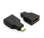 Προσαρμογέας Μετατροπέας Αρσενικό Micro HDMI σε Θηλυκό HDMI (Μαύρο) (OEM)