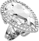 Ασημένιο δαχτυλίδι 925 με Λευκή πέτρα P.Q. EUROPEAN CRYSTALS / AD-15858LL1