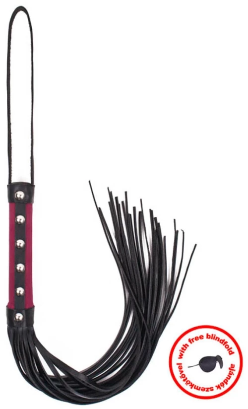 Whip claret nubuk with blindfold