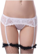 Lace garter white