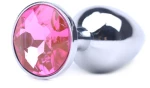 Pink Large Metallic Anal Plug