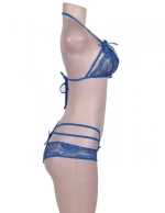 Lace bra with Panty Blue