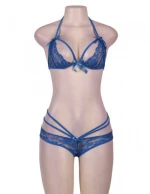 Lace bra with Panty Blue