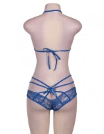 Lace bra with Panty Blue