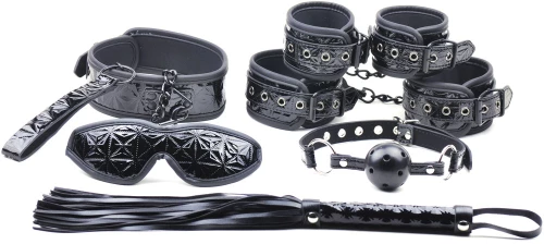 Black Color Embossed 6 Pcs SM Kit