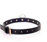 Collar 2 cm gold crystal