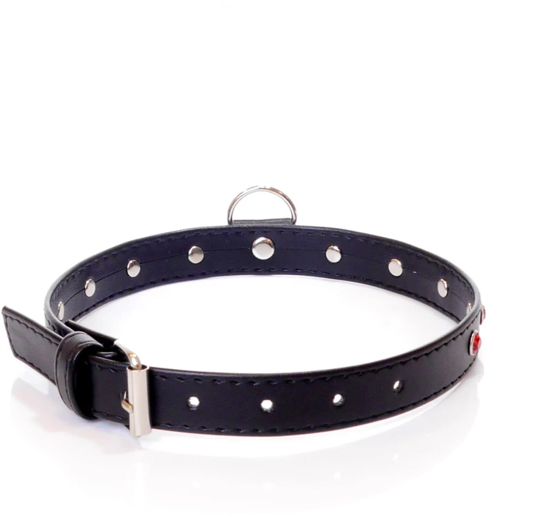 Collar - 2 cm. red crystal