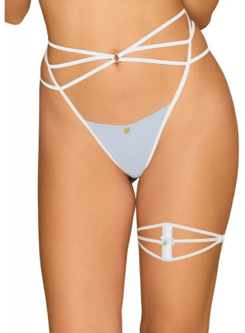 Obsessive Strappy Garter Belt White