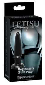 Σφήνα Beginner's Butt Plug μαύρη
