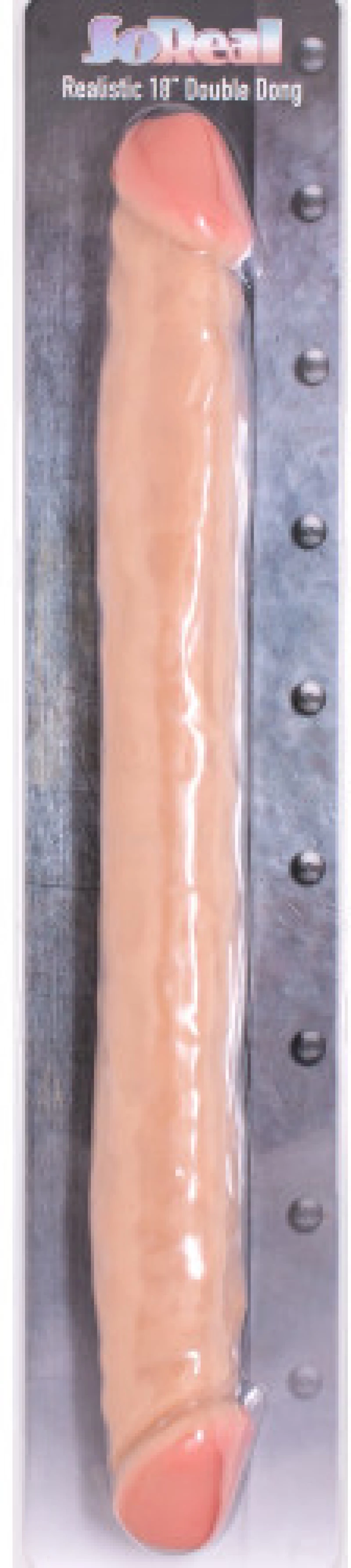 Δίπλευρο ρεαλιστικό λευκό Ντίλτο 46 x Ø 4.3 εκ Double Dong so Re