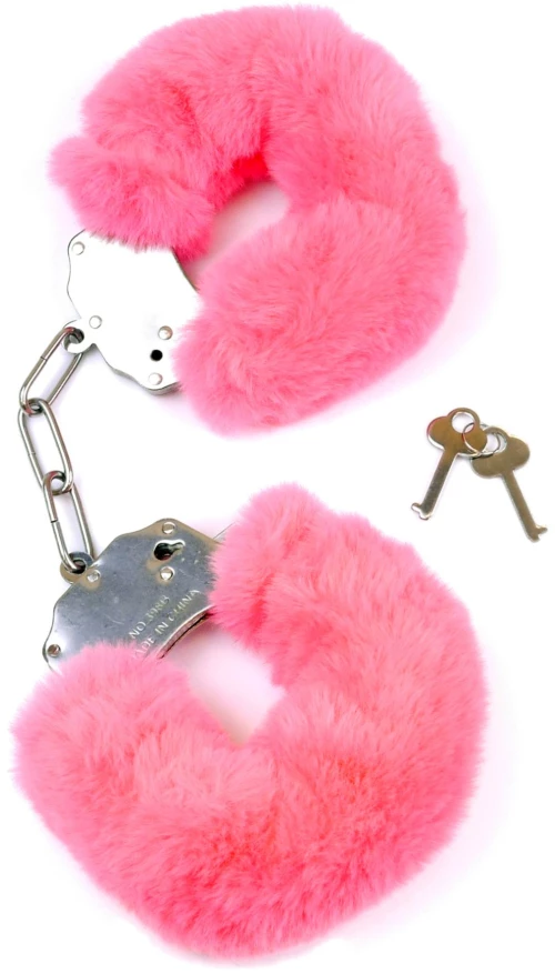 Furry Cuffs Pink