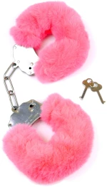 Furry Cuffs Pink